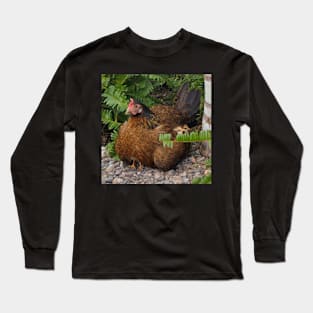 Rooster with her Chicks Long Sleeve T-Shirt